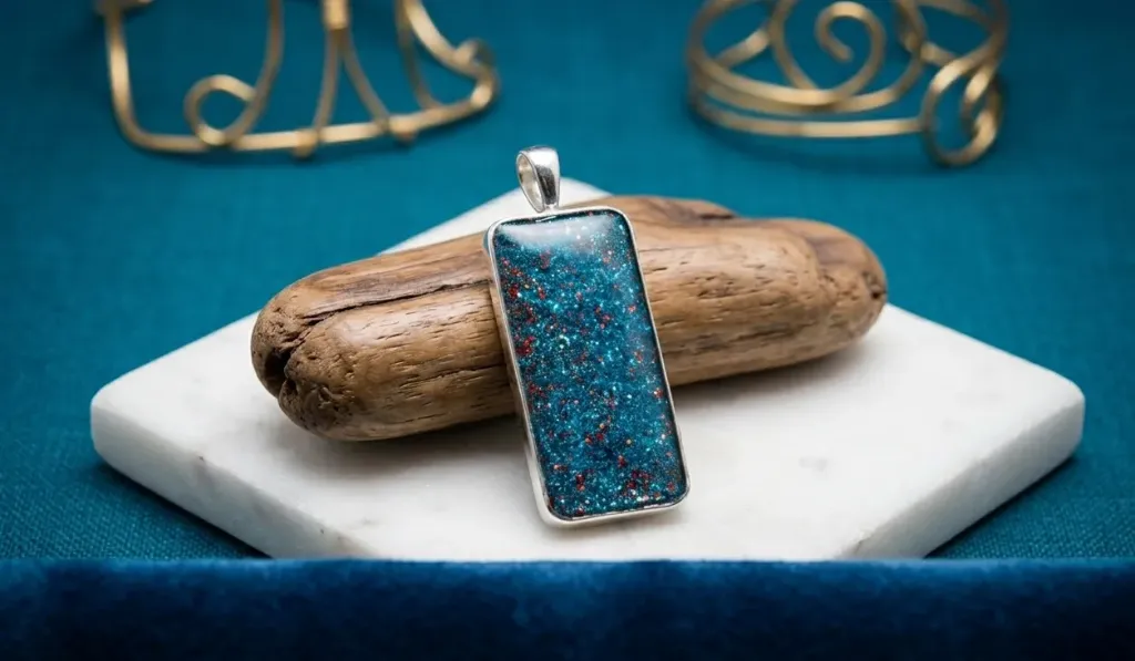 Peacock w/Cherry accent 11mmX26mm