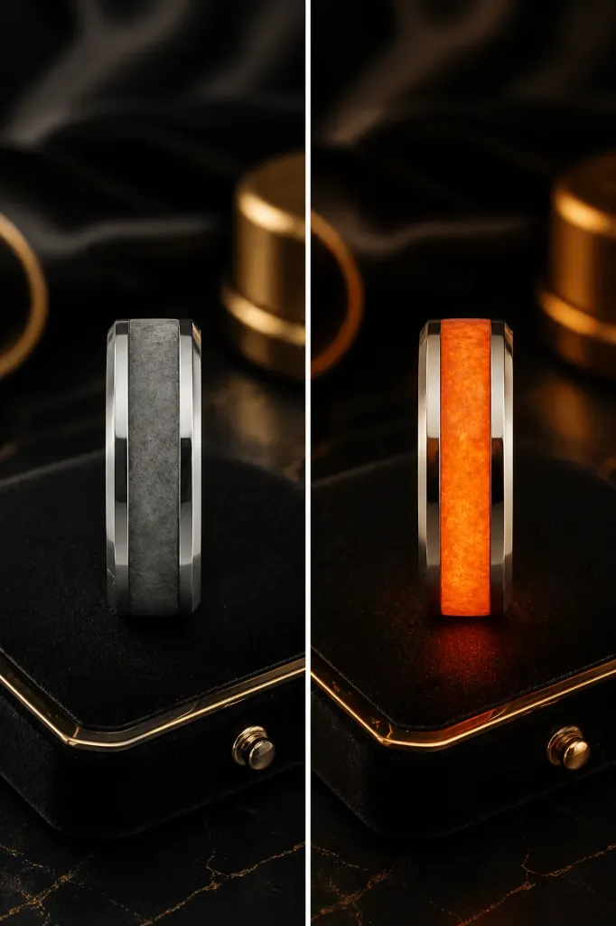 Cosmic Snow w/ Red Glo 8mm Size