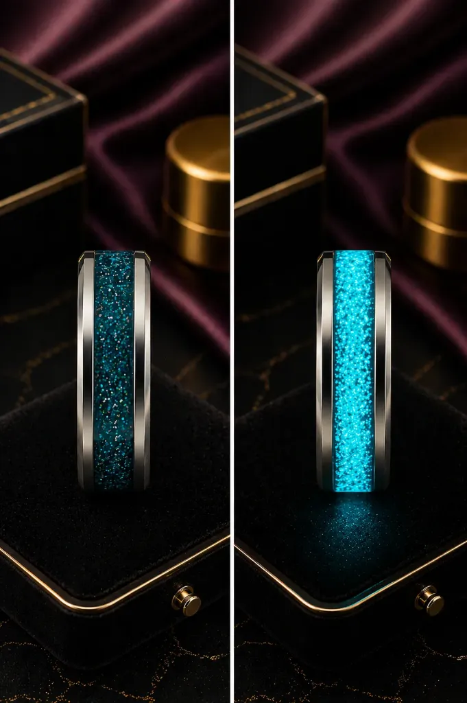 Cosmic Peacock w/ Blue Glo 8mm Size 11