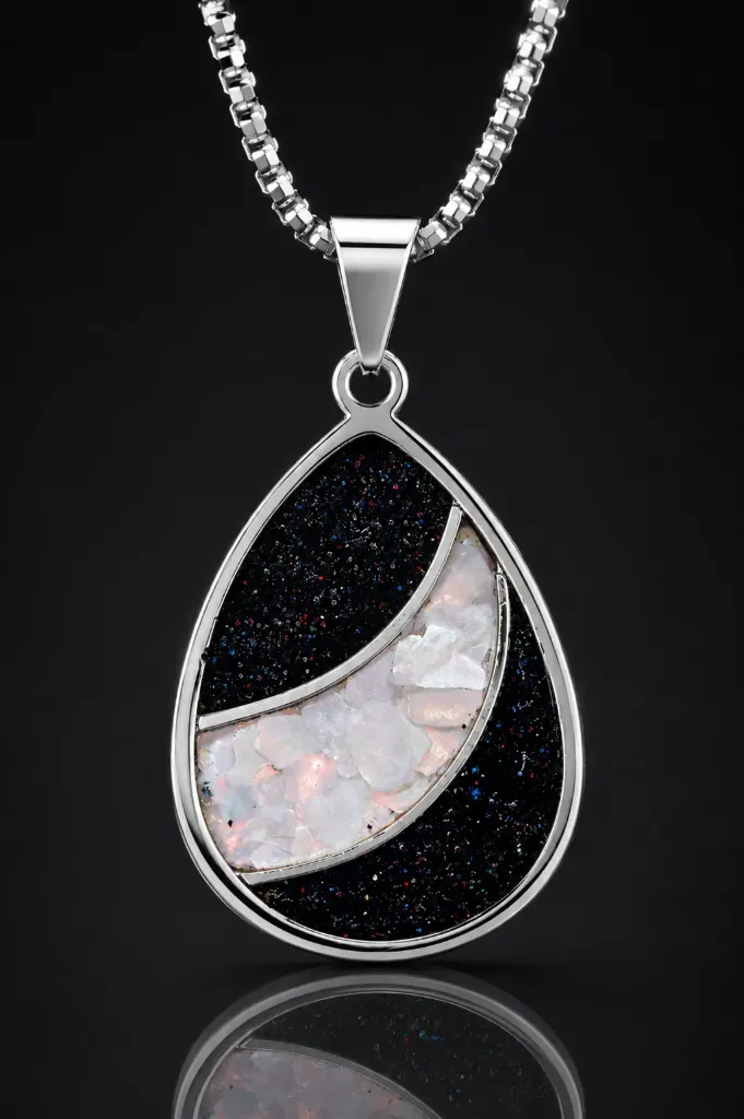 Cosmic Black w/ Silver & Natural Pearl