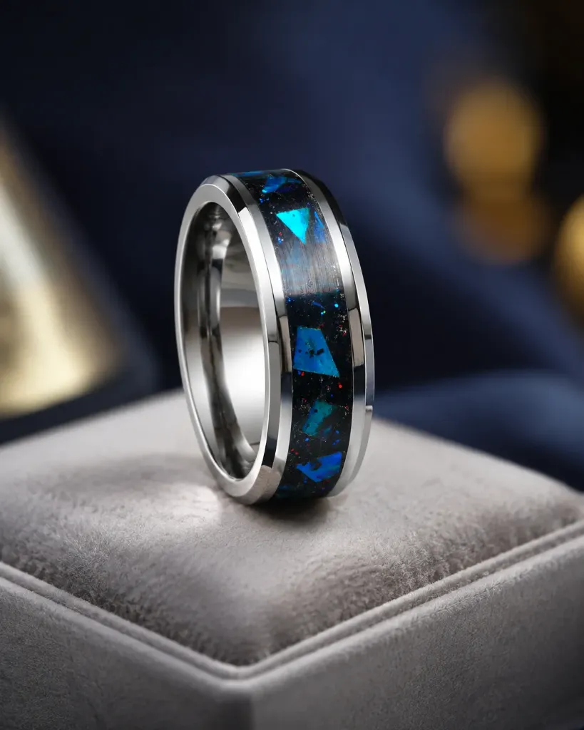 Cosmic Black & Abalone 8mm Size 12