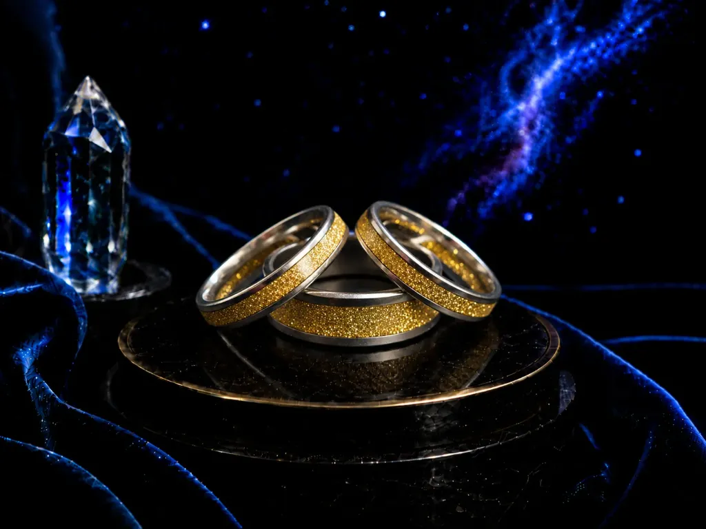 Gold Sparkle 8mm/4mm